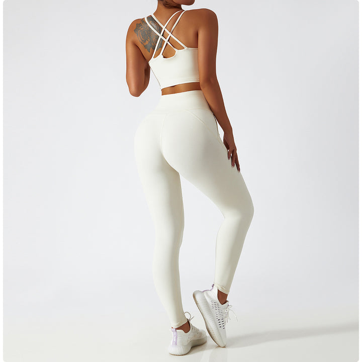 Yoga Suit Summer Breathable Training Sports Suit Women High Waist Hip Lift Running Fitness Clothes
