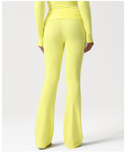 Cross High Waist Micro Pull Yoga Pants Slim Fit Draping Breathable Sports Trousers Running Training Workout Pants