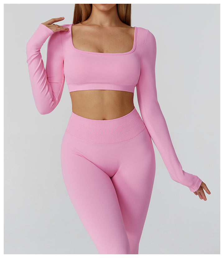 Yoga Long Sleeve Women Sports Running Fitness Clothes