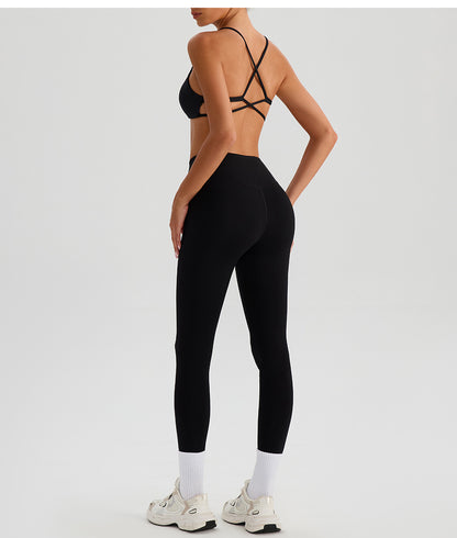 Nude Feel Yoga Pants Women Breathable Quick Drying Running Trousers Tight High Waist Hip Lifting Peach Exercise Workout Pants