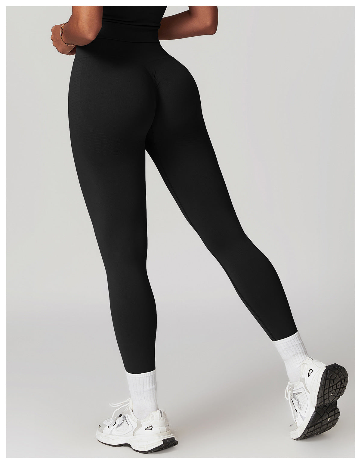 Sollinarry Tight High Waist Hip Raise Yoga Pants Thread Waist Belly Contracting Fitness Pants Women Outer Wear Running Workout Pants