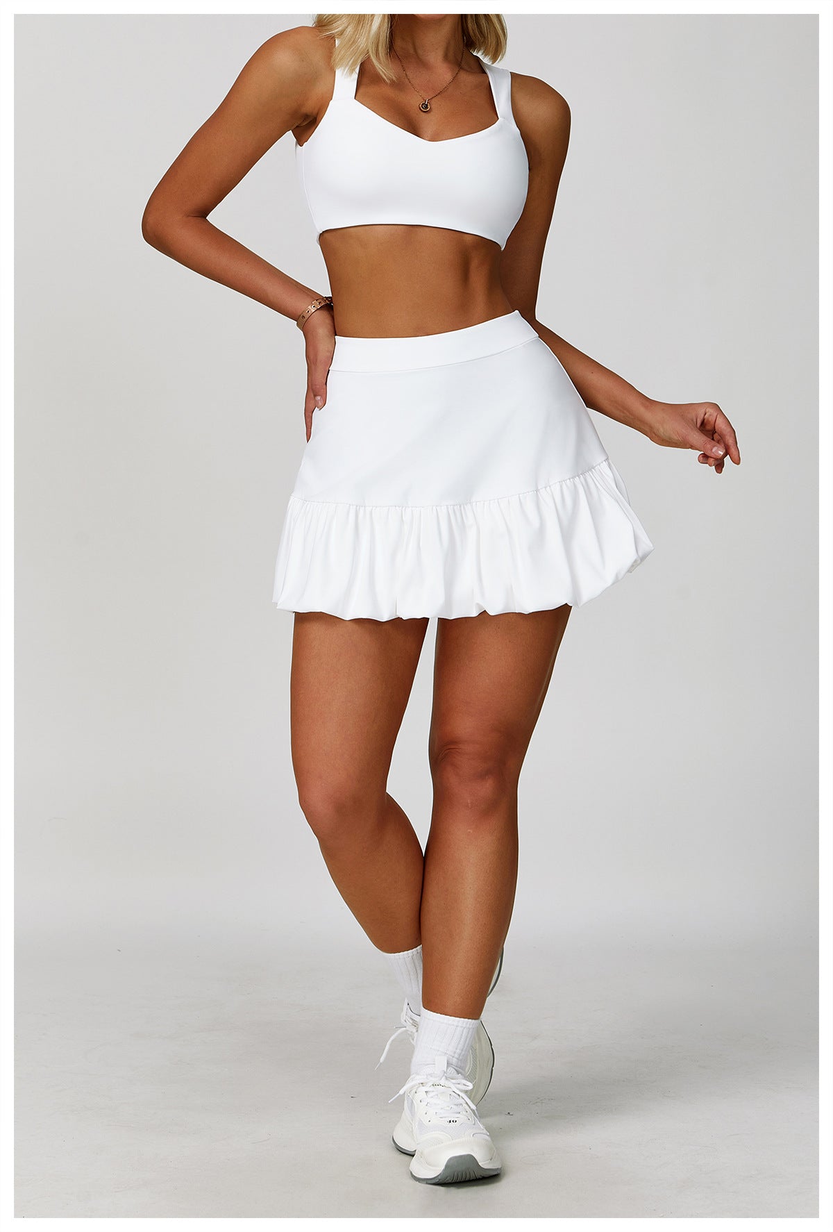 Sollinarry Nude Feel Yoga Bra Women Fitness Running Double Shoulder Strap Underwear Hollow Out Cutout out Beauty Back Exercise Underwear