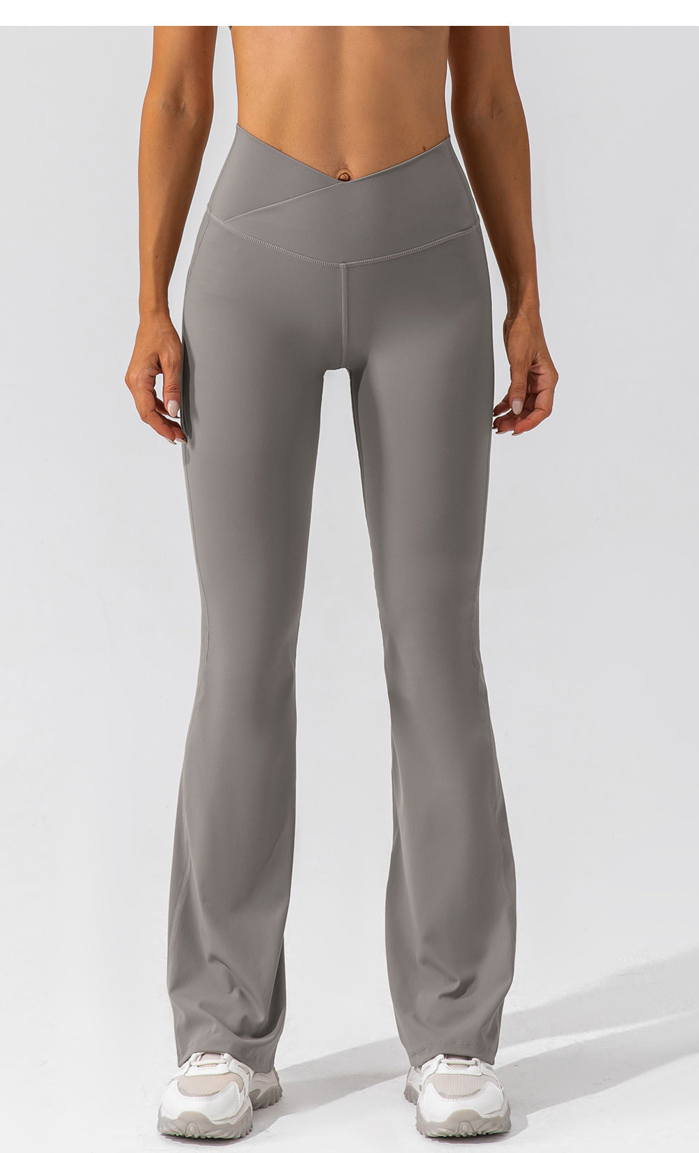 Tight Dance Wide-Leg Pants Hip Lifting High Waist Casual Flared Pants Fitness Sports Yoga Trousers