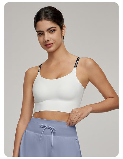 Medium Tenacity Sports Underwear Women One Piece Fixed Cup Yoga Bra Sports Running Workout Beauty Back Bra