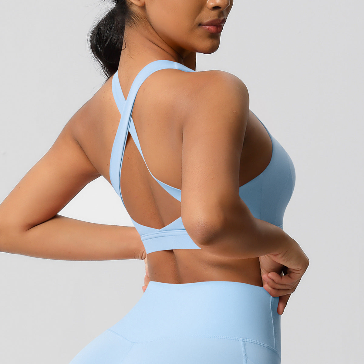 Cloud Sense Tight Yoga Vest Sports Underwear Shockproof High Strength Bra Pilates Running Outdoors Workout Clothes for Women