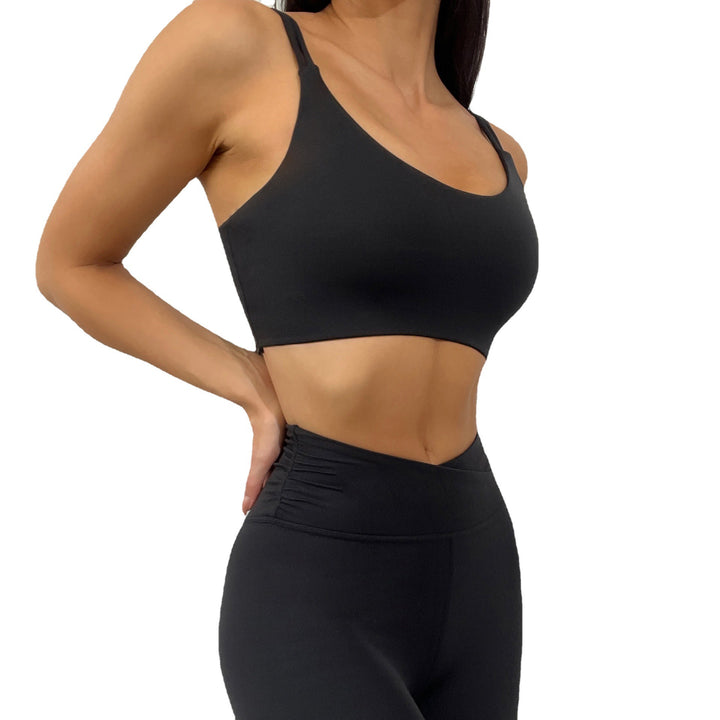 Fitness Clothes Women Suit Camisole Yoga Vest Super Stretch Nude Feel Fabric Tight Sports Bra