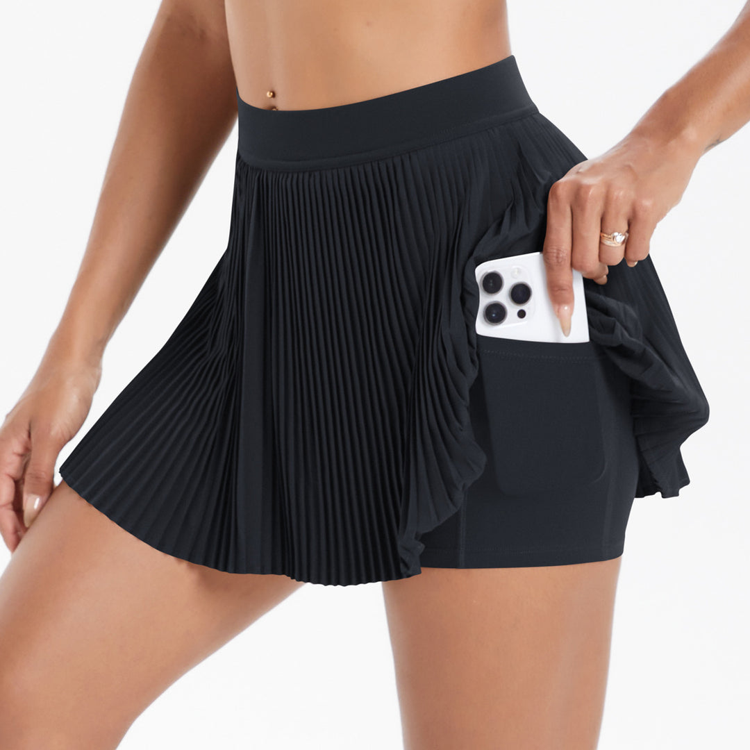 Cloud Sense Breathable Sports Skirt Thigh Length Slimming Outdoor Fitness Tennis Skirt Anti Exposure Shorts Yoga Skirts