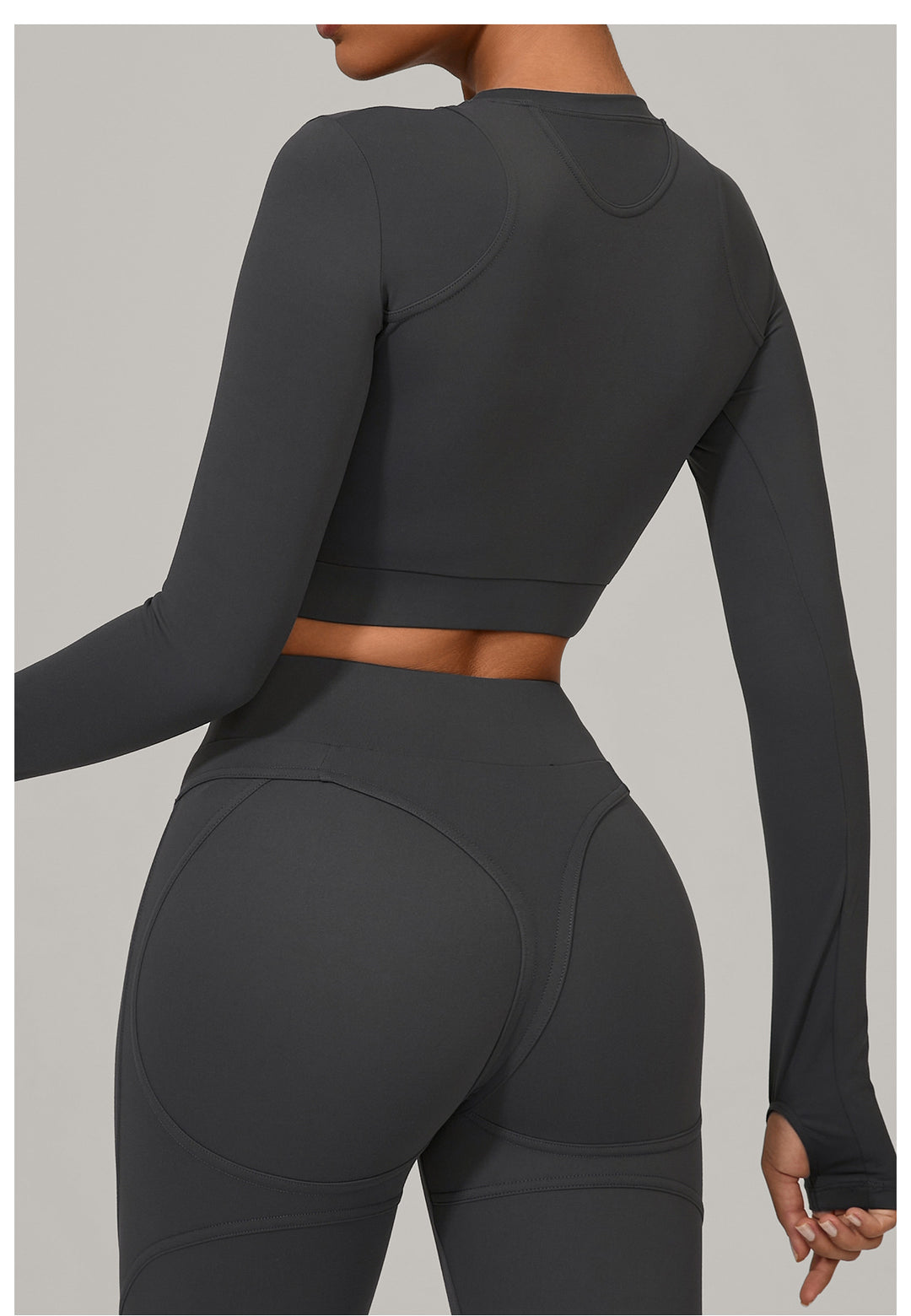 Autumn Sand Brushed Long Sleeve Yoga Clothes High Strength Workout Clothes Pilates Running Sport Long Sleeve Top