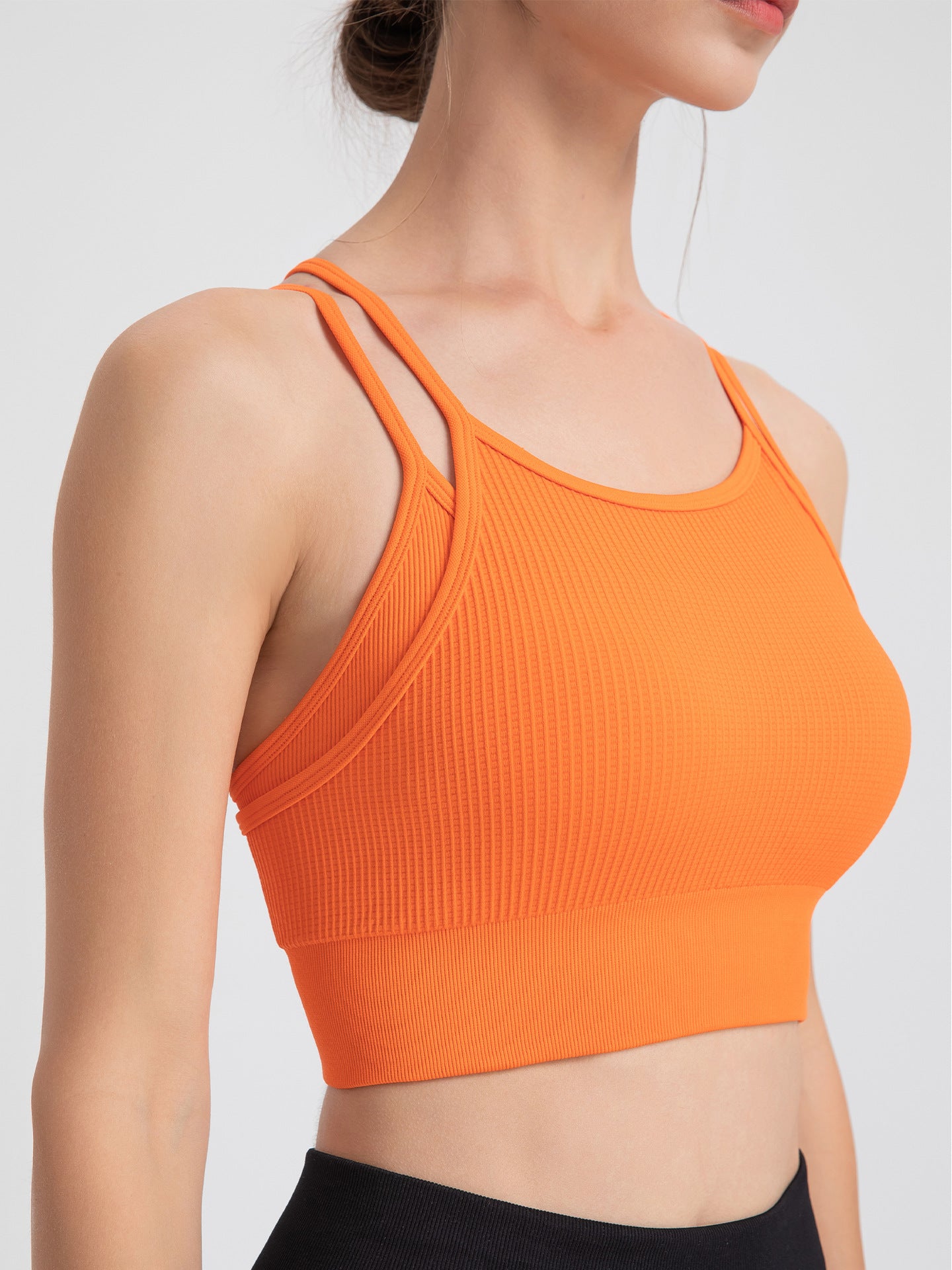 Two Piece Sports Underwear Yoga Workout Clothes Bra Vest