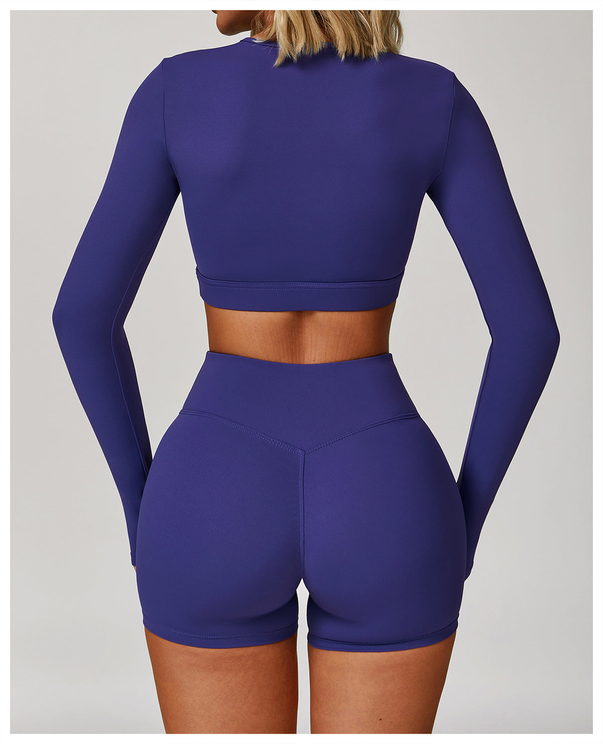 Tight Yoga Long Sleeve Shockproof Sports Hollow Out Cutout T shirt Running Workout Yoga Top