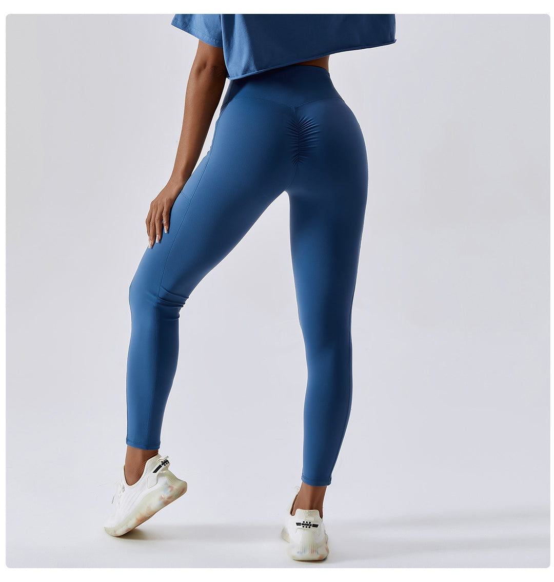 Fitness Pants Criss Cross Waist Head Skinny Running Sports Pants Women
