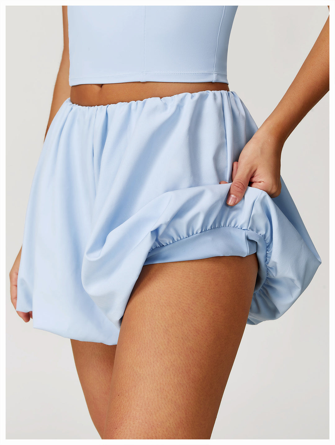 Sollinarry Nude Feel Yoga Shorts Sun Protection Quick Drying Breathable Safety Shorts Sports Running Fitness Pants
