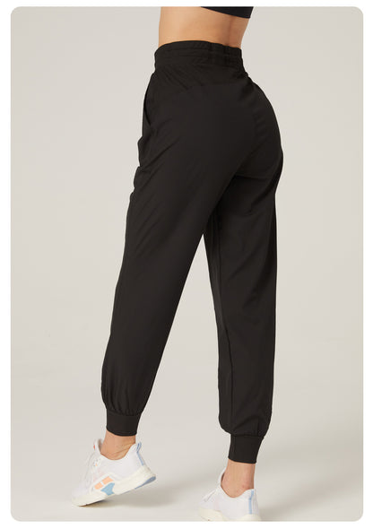 Breathable Loose Quick Drying Track Pants Women Slim Look Running Yoga Pants Cropped Casual Tappered Sweatpants