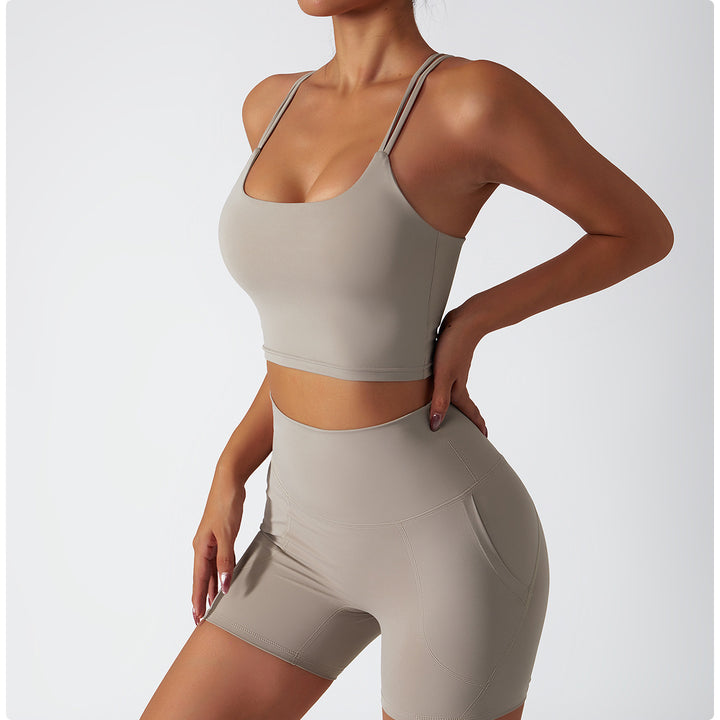 Yoga Suit Summer Breathable Training Sports Suit Women High Waist Hip Lift Running Fitness Clothes