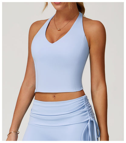 Yoga Vest H Shaped Beauty Back Quick-Drying Workout Top Outdoor Running Exercise Underwear