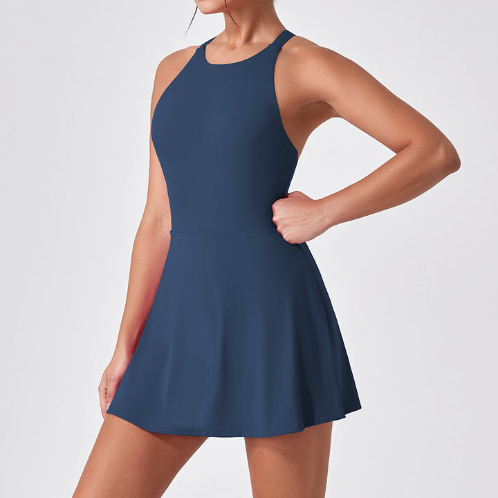 Sports Dress Slimming Anti Emptied Quick Drying Feather Tennis Beauty Back Fitness Yoga Dress