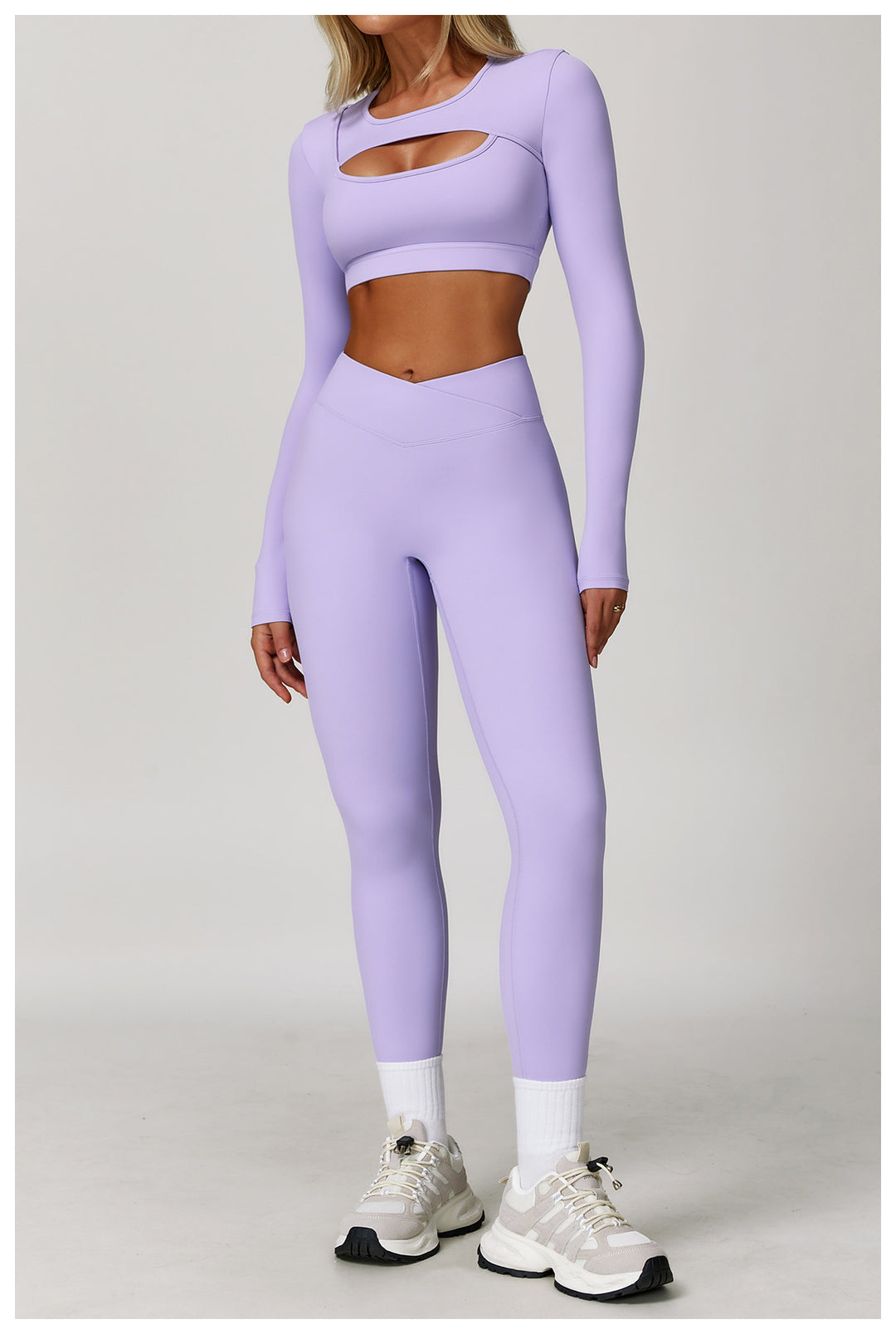 Sollinarry Nude Feel Yoga Pants Cross High Waist Tight Casual Trousers Running Sports Fitness Yoga Pants Yoga Pants