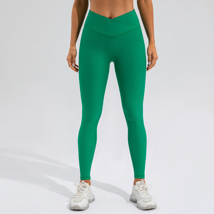 Yoga Pants Women Hip Lifting Outdoor Running Fitness Pants Elastic High Waist Workout Exercise Pants