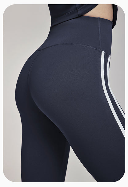 Slim Yoga Trousers Women Outer Wear Thin High Waist Belly Contracting Fitness Bell Bottom Pants Pilates Training Workout Pants