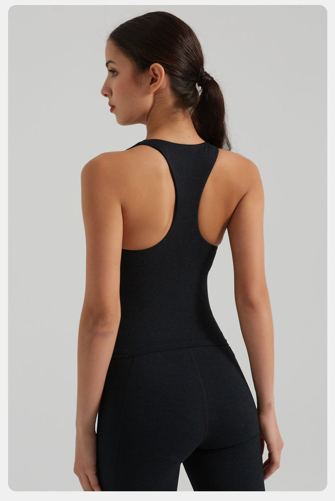 Sling Yoga Vest with Chest Pad High Waist Hip Lift Double Side Pocket Yoga Pants Sports Yoga Set Women