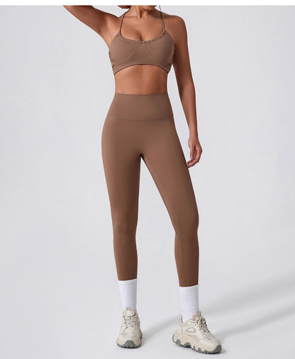 Yoga Pants Seamless Nude Feel Women Peach Hip High Waist Hip Lift Exercise Workout Pants Quick Drying Skinny Yoga Pants Women