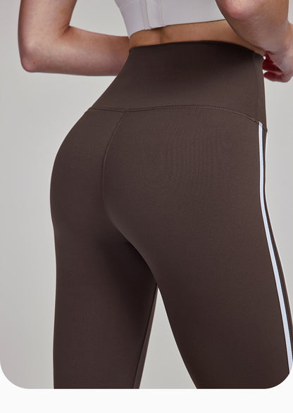 Slim Yoga Trousers Women Outer Wear Thin High Waist Belly Contracting Fitness Bell Bottom Pants Pilates Training Workout Pants