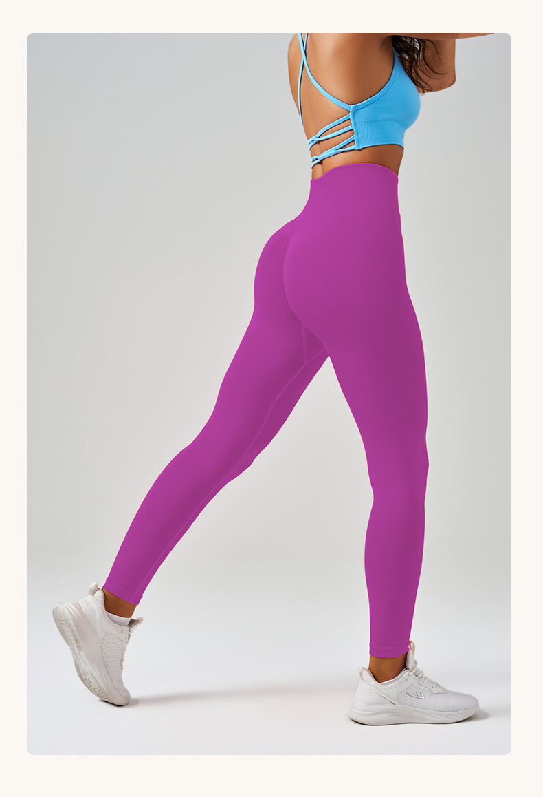 Autumn Winter Peach Hip Yoga Pants Cycling Sports Trousers Quick Drying Yoga Clothes High Waist Tight Fitness Pants