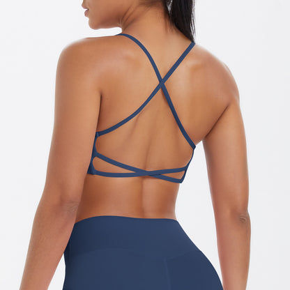 Underwear Push up Cross Sexy Beauty Back Strap Yoga Bra Running Workout Vest Sports