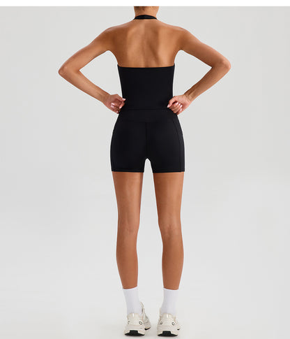 Summer Yoga Bra Halter Sports Underwear Women Beauty Back High Strength Shock Absorption Outer Wear Fitness Vest