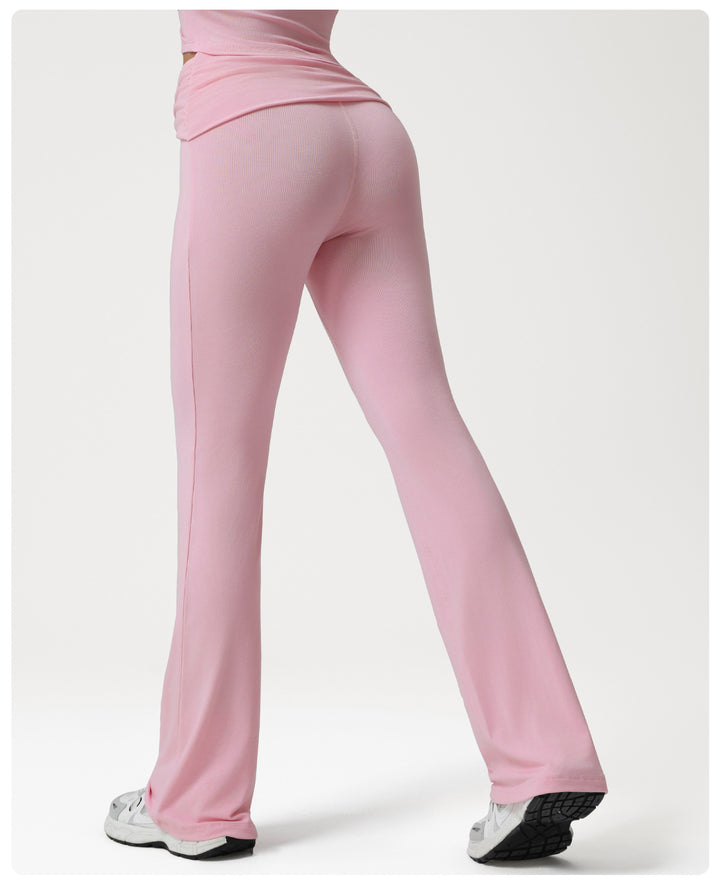 Cross High Waist Micro Pull Yoga Pants Slim Fit Draping Breathable Sports Trousers Running Training Workout Pants