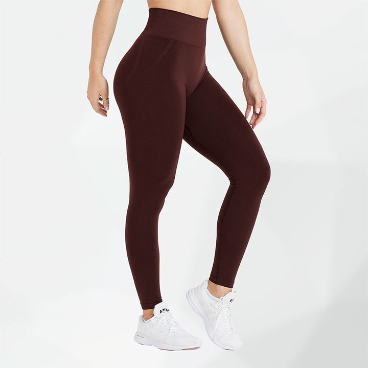 Dopamine Seamless Sports Yoga Pants Quick Drying High Waist Hip Lift Fitness Pants Outer Wear Running Tights Women