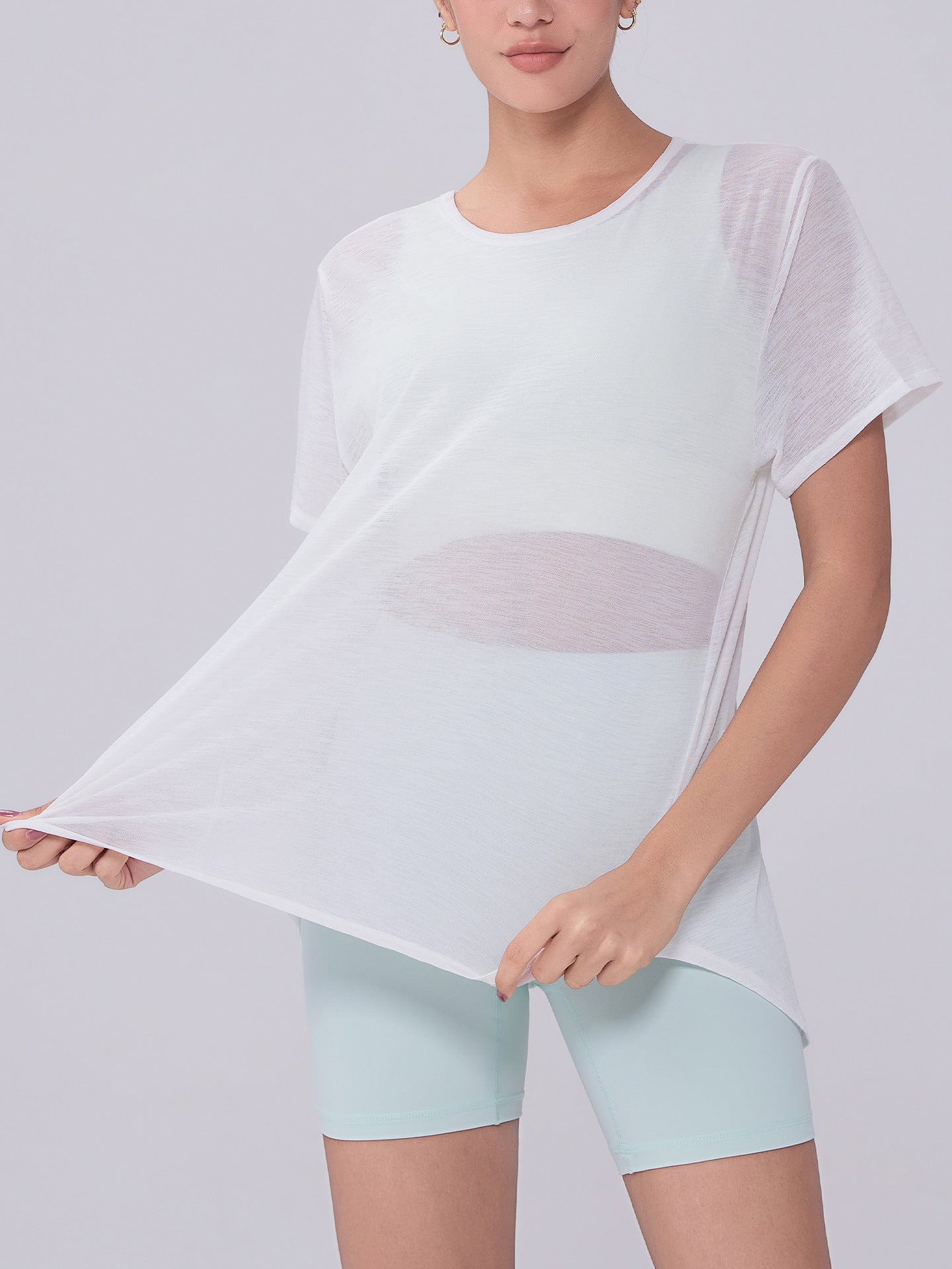 Spring Summer High-Grade Casual Slimming Yoga Jacket Loose Breathable Sports Blouse Hollow Out Cutout out Beauty Back Women Yoga Clothes