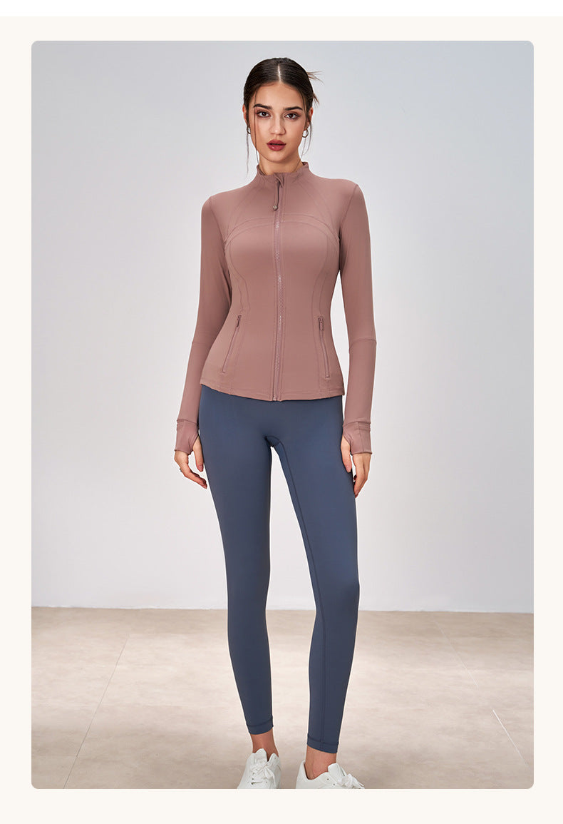 Sports Outdoor Long Sleeve Yoga Sports Women Coat Autumn