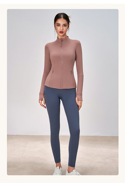 Sports Outdoor Long Sleeve Yoga Sports Women Coat Autumn