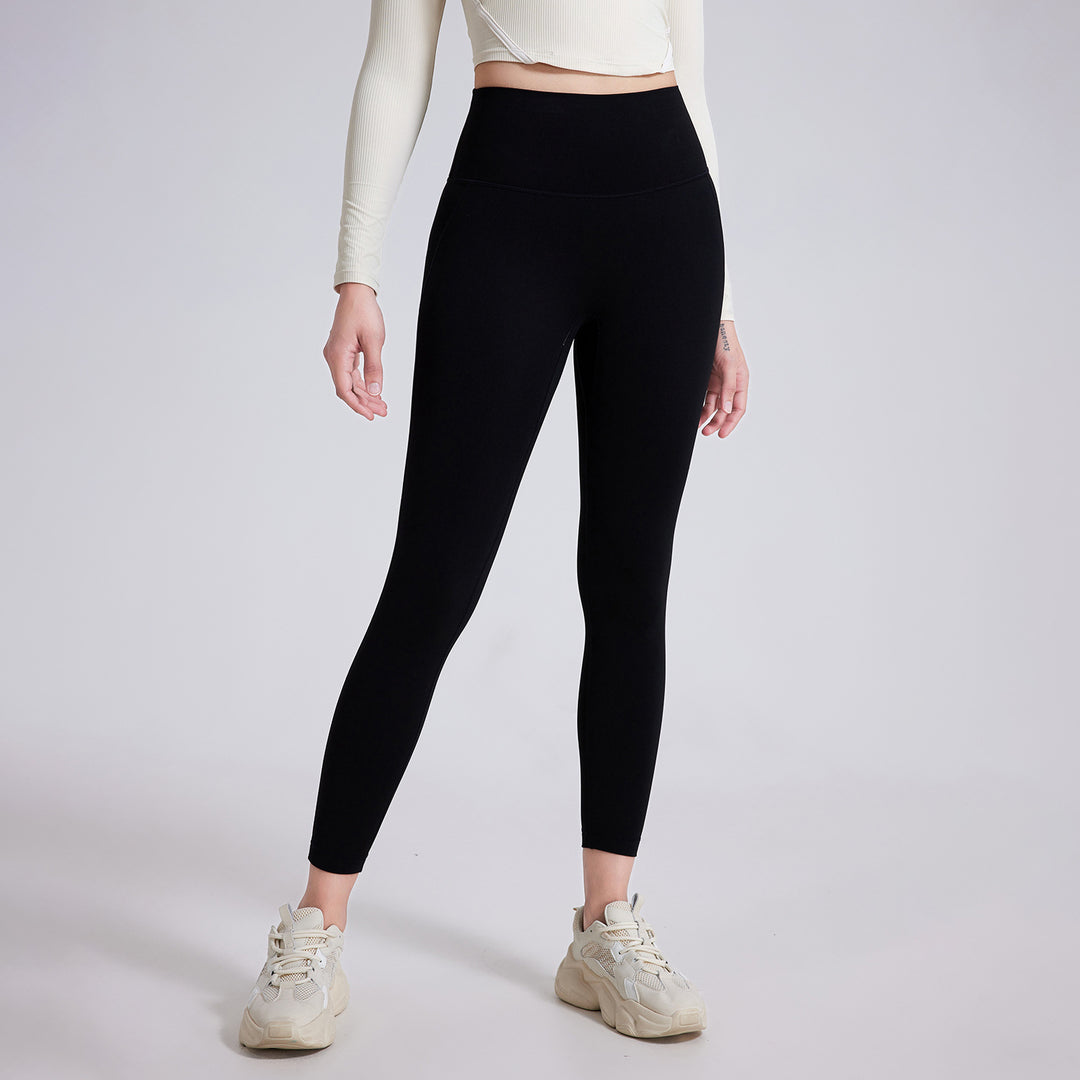 Wear Free Underwear Seamless Nude Feel Yoga Pants Pocket High Waist Hip Lift Fitness Pants Outer Wear Running Exercise Pants