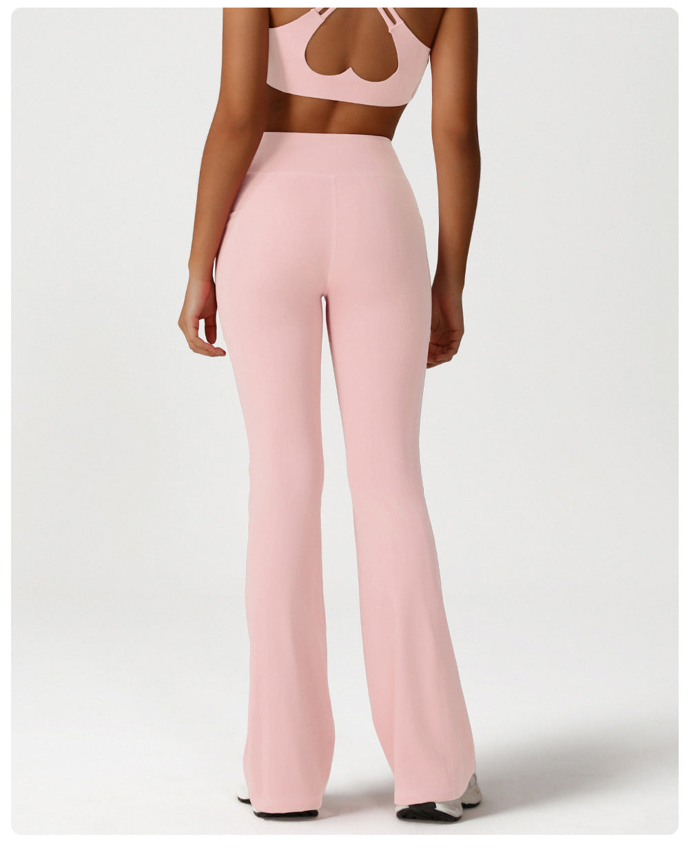 Cross High Waist Yoga Bell-Bottom Pants Women Dance Sports Wide Leg Pants Casual Hip Lifting Fitness Bootcut Trousers