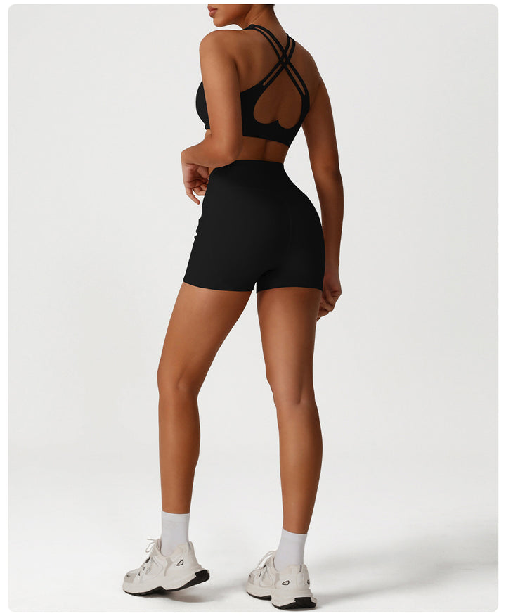Peach Hip Lifting Sport Shorts Women Summer High Waist Outdoor Cycling Pants Quick Drying Belly Contracting Running Fitness Shorts