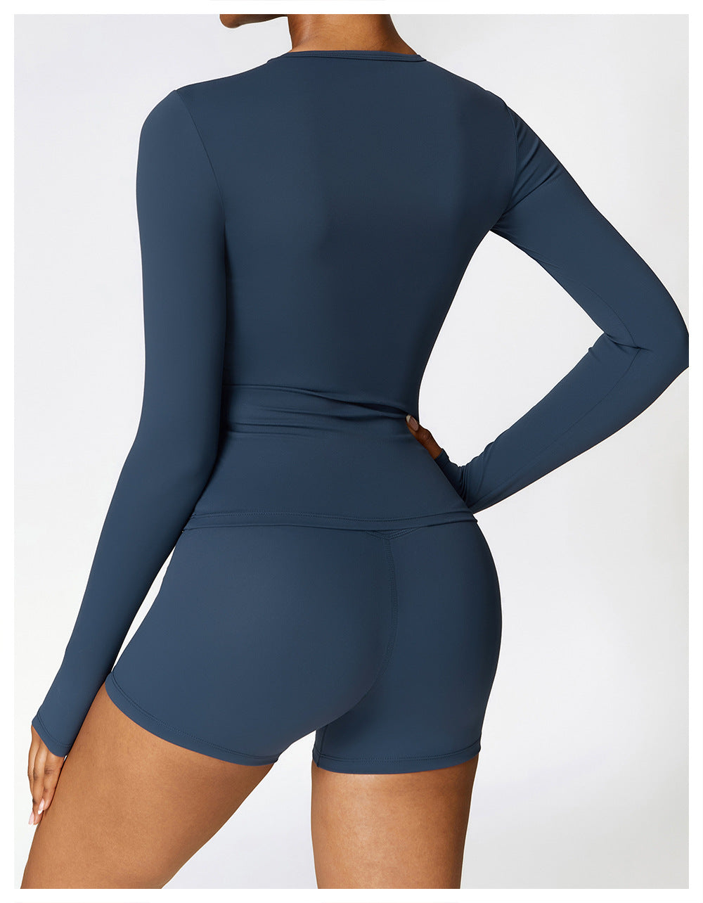 Long Sleeve Yoga Clothes High Strength Workout Clothes Pilates Running Sport Long Sleeve Top