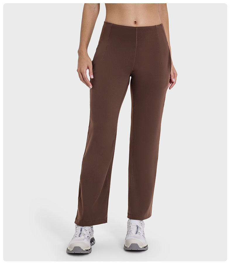 Loose Breathable High Elastic Lightweight Sweat Absorbent Sports Pants Yoga Quick Drying Running Fitness Pants Ice-Feeling Casual Pants for Women