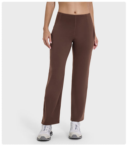 Loose Breathable High Elastic Lightweight Sweat Absorbent Sports Pants Yoga Quick Drying Running Fitness Pants Ice-Feeling Casual Pants for Women