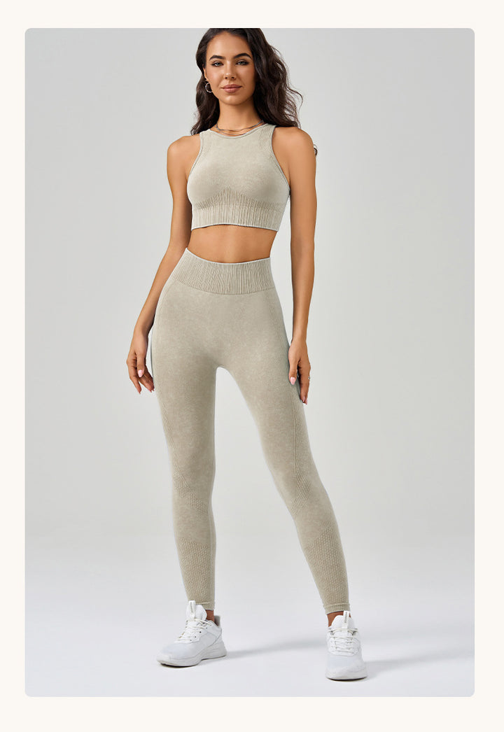 High Strength Sports Underwear Vest High Waist Hip Lift Running Trousers Fitness Yoga Wear Sports Suit