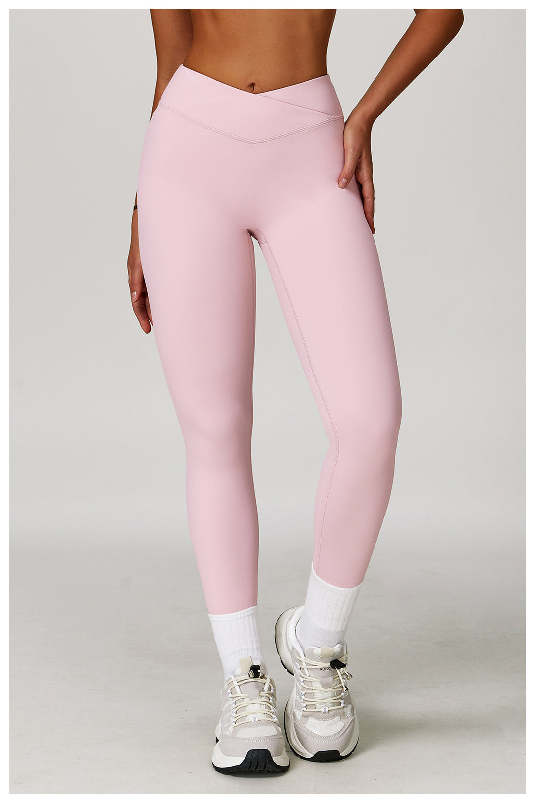 Sollinarry Nude Feel Yoga Pants Cross High Waist Tight Casual Trousers Running Sports Fitness Yoga Pants Yoga Pants
