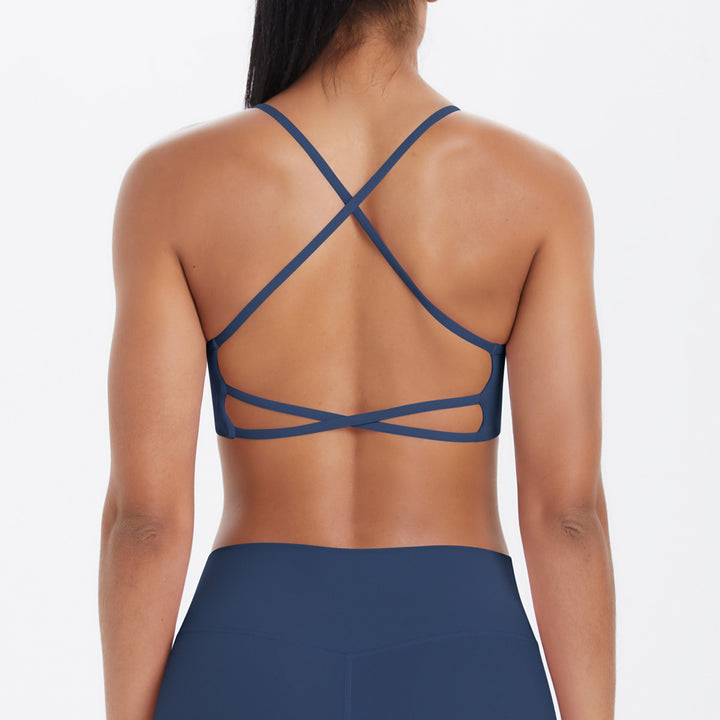 Underwear Push up Cross Sexy Beauty Back Strap Yoga Bra Running Workout Vest Sports