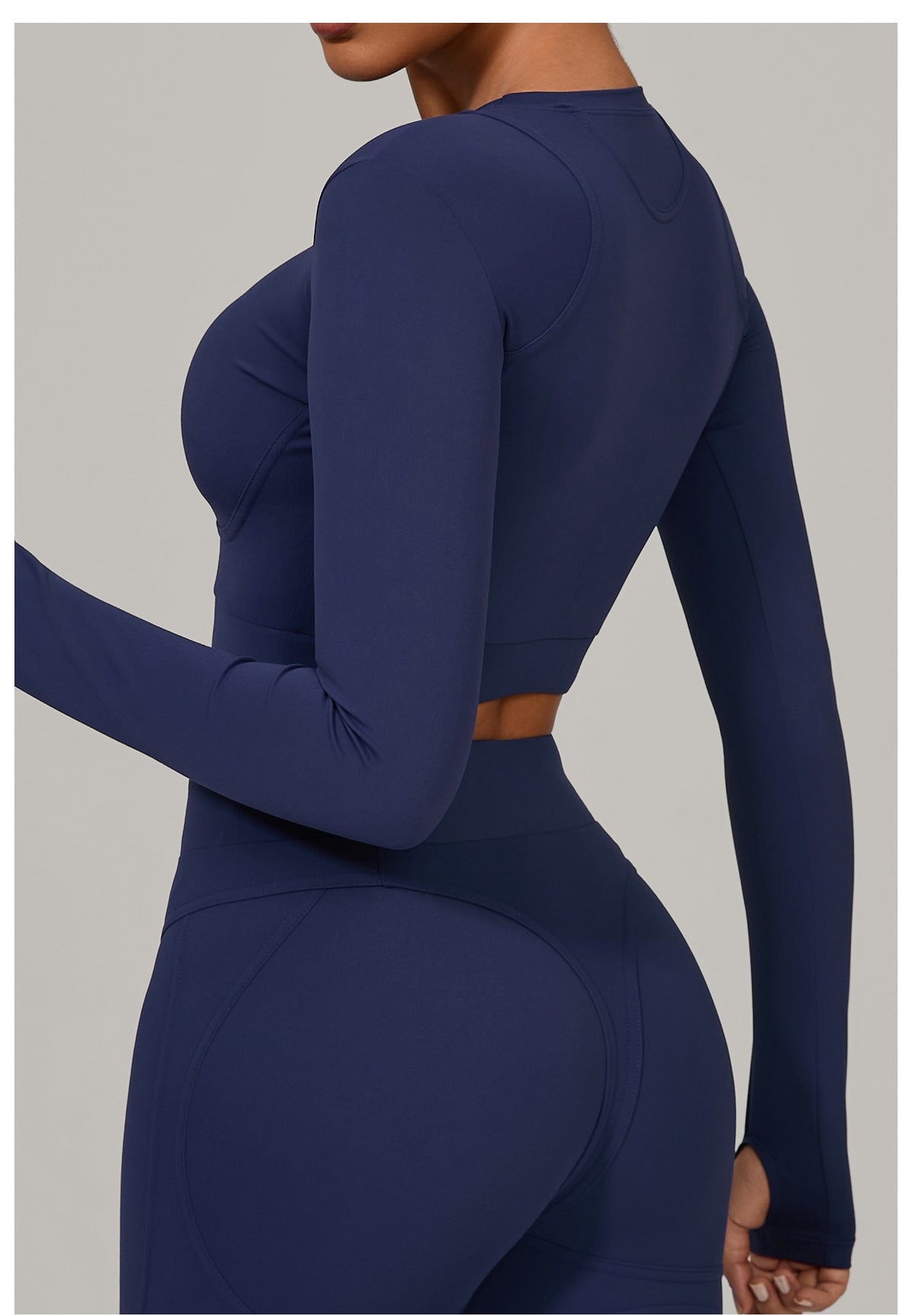 Autumn Sand Brushed Long Sleeve Yoga Clothes High Strength Workout Clothes Pilates Running Sport Long Sleeve Top