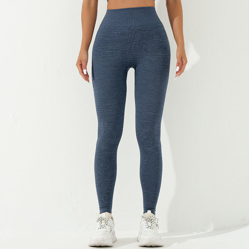 Seamless Yoga Pants Sports Tight High Waist Yoga Trousers Outer Wear Underwear Fitness Yoga Ninth Pants