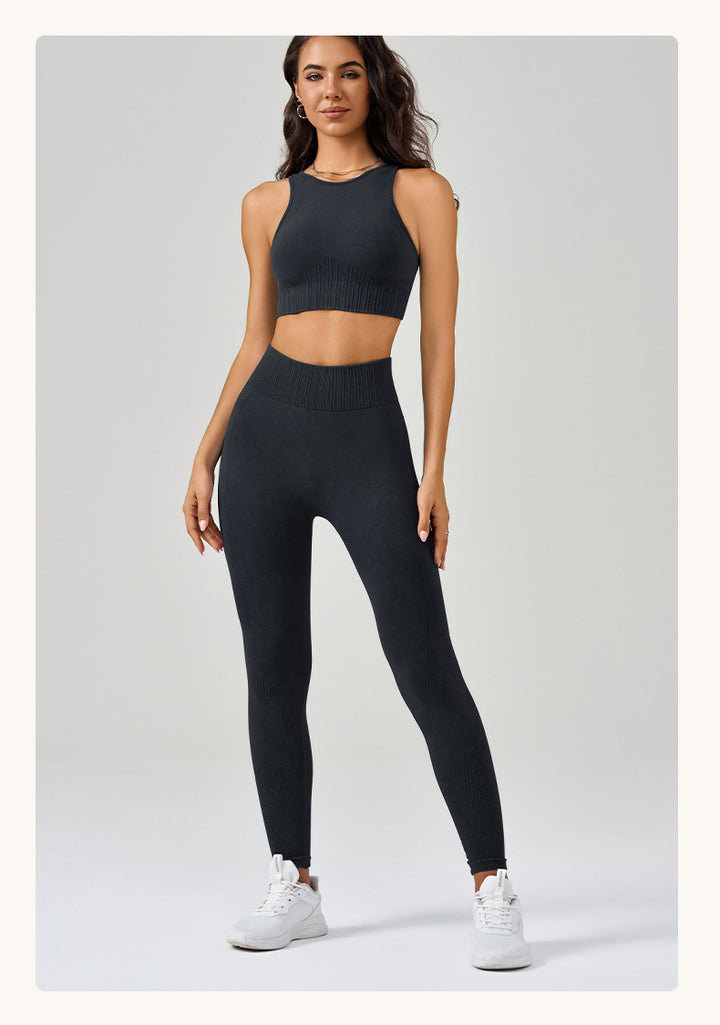 High Strength Sports Underwear Vest High Waist Hip Lift Running Trousers Fitness Yoga Wear Sports Suit