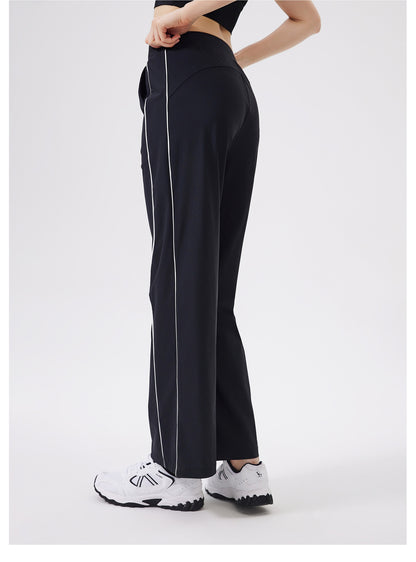 Quick Drying Sports Cool Pants Women Running Loose Fitted Figure Flattering Yoga Sun Protection High Waist Fitness Pants Outdoor