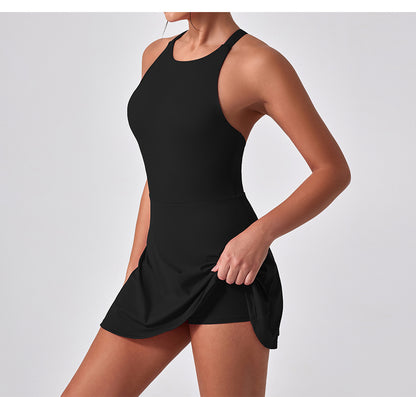 Sports Dress Slimming Anti Emptied Quick Drying Feather Tennis Beauty Back Fitness Yoga Dress