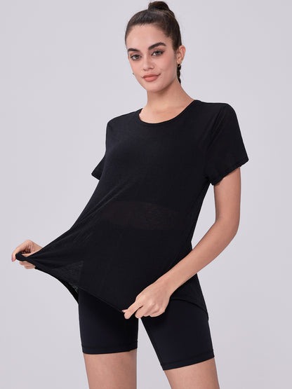 Spring Summer High-Grade Casual Slimming Yoga Jacket Loose Breathable Sports Blouse Hollow Out Cutout out Beauty Back Women Yoga Clothes