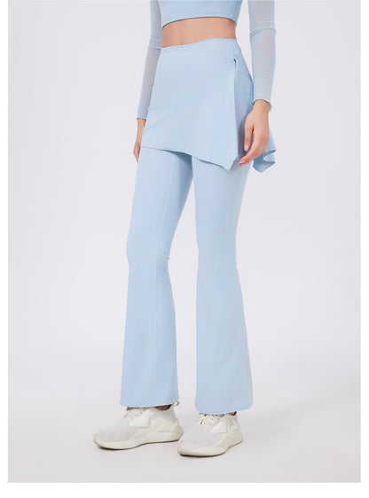 Yoga Pants Blocking Skirt Women Running One Piece Fart Curtain Outer Wear Fitness Sports Short Skirt Fitness Training Thigh Length